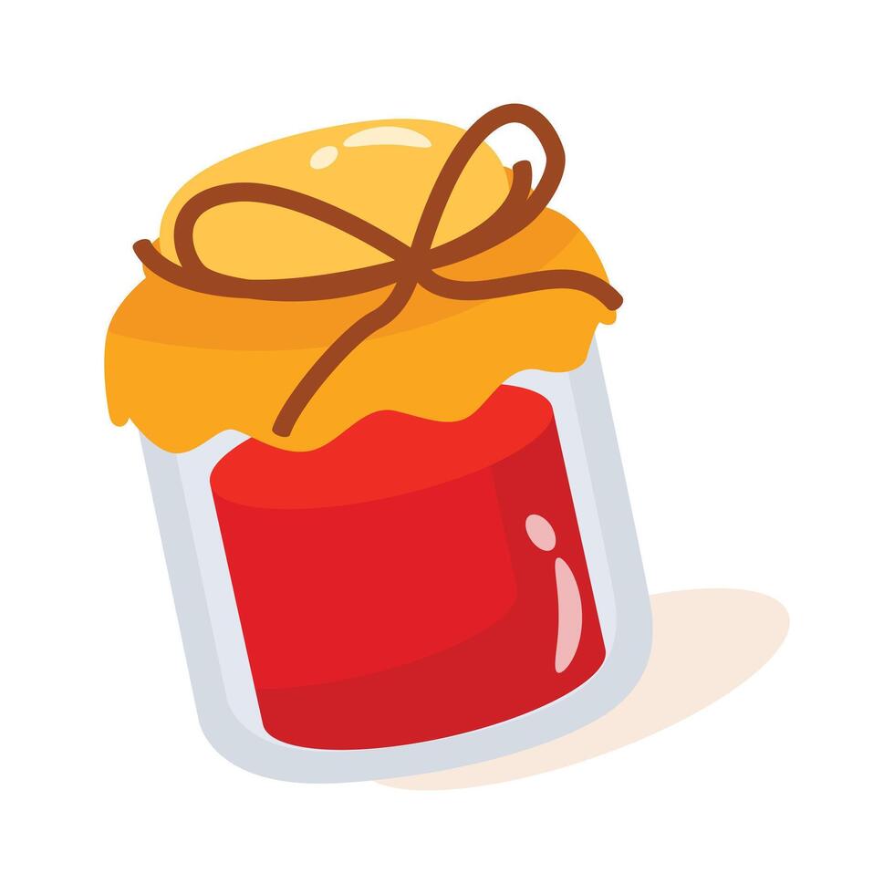 A premium 2d icon of sweet honey jar vector