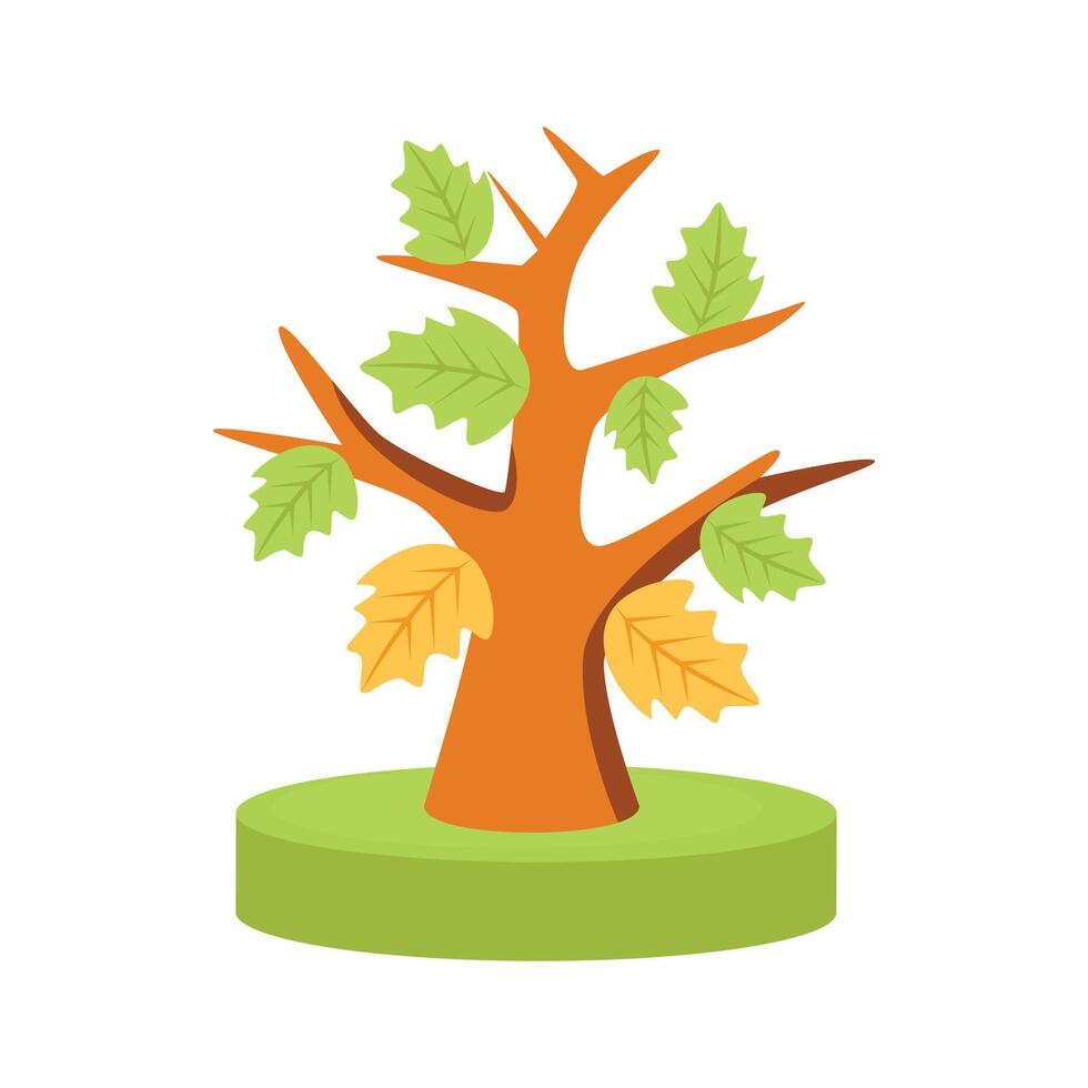 Have a look at this 2d icon showing fall tree vector
