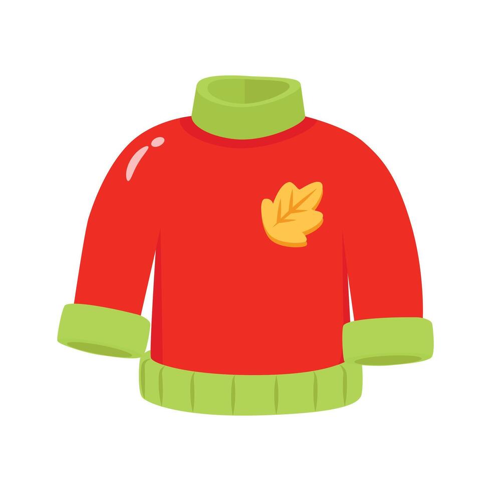 A well crafted 2d icon of cozy sweater vector