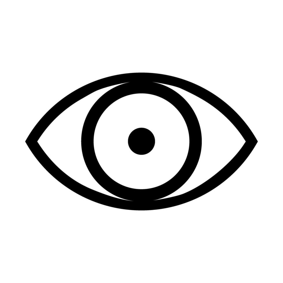 Eye Icon web Illustration For Personal And Commercial Use. Clean Look Trendy Icon. vector