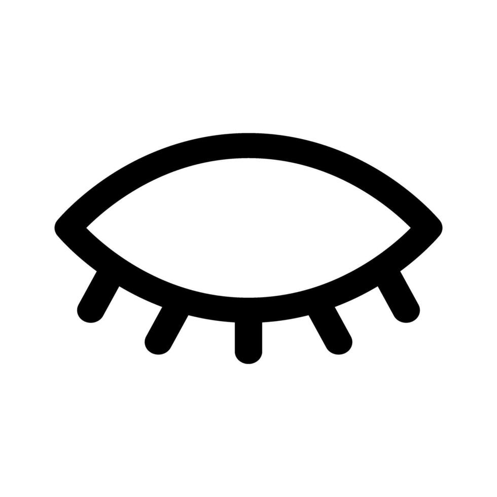 Eye icon. Black illustration isolated on white background for graphic and web design. vector
