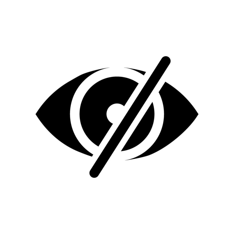 Eye icon, illustration. Flat design style eps 10. vector