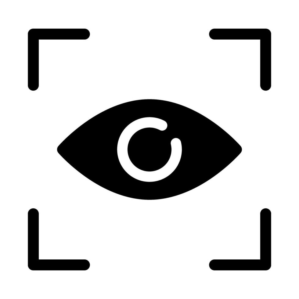 Eye icon in trendy flat style isolated on white background. Vision symbol for your web site design, logo, app, UI. graphics. vector
