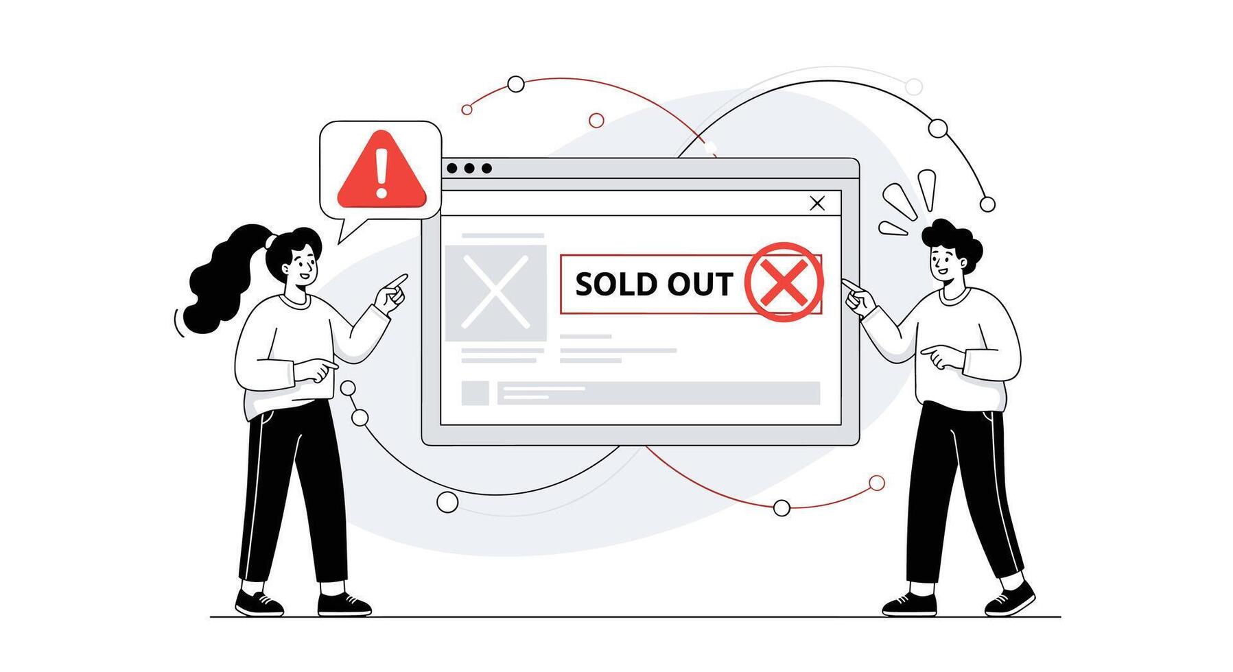 The Dangers of Running Out of Stock How to Avoid Supply Chain Disruptions vector