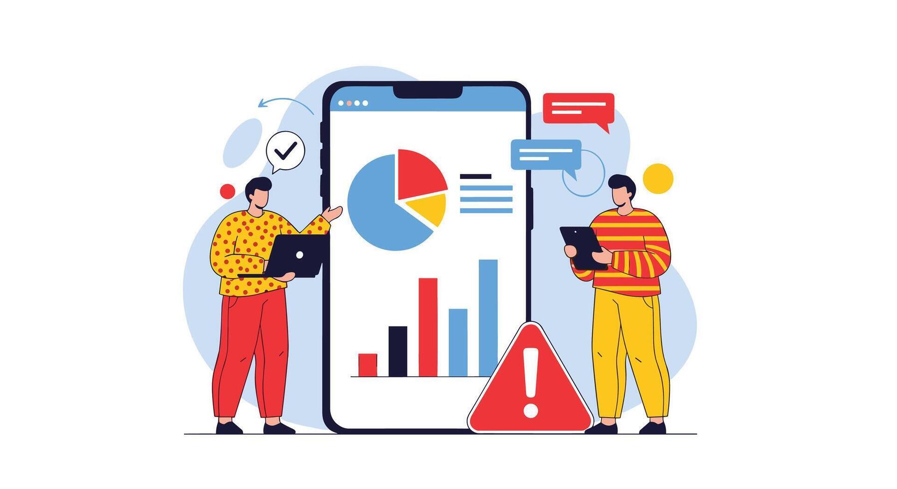 Data Analytics Platform Delivering Growth Insights through Charts Reporting and Analytics For Businesses vector