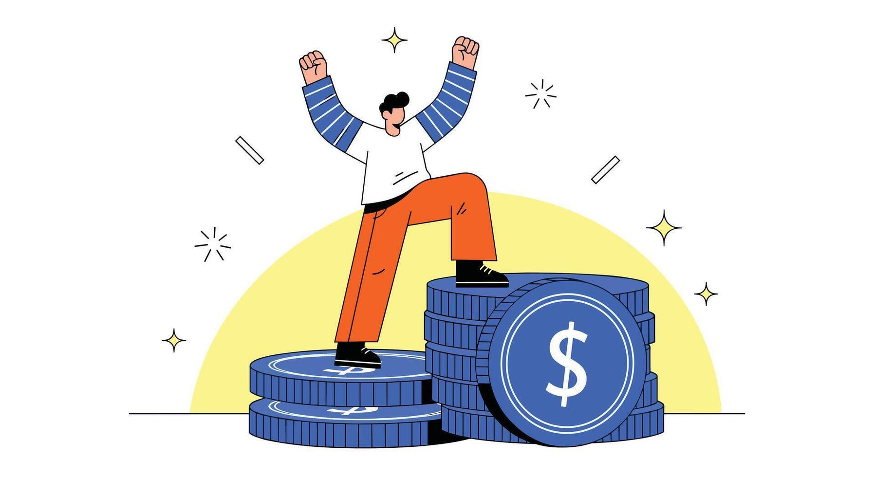 Achieving Financial Success A Guide to Building Wealth and Securing Your Future vector