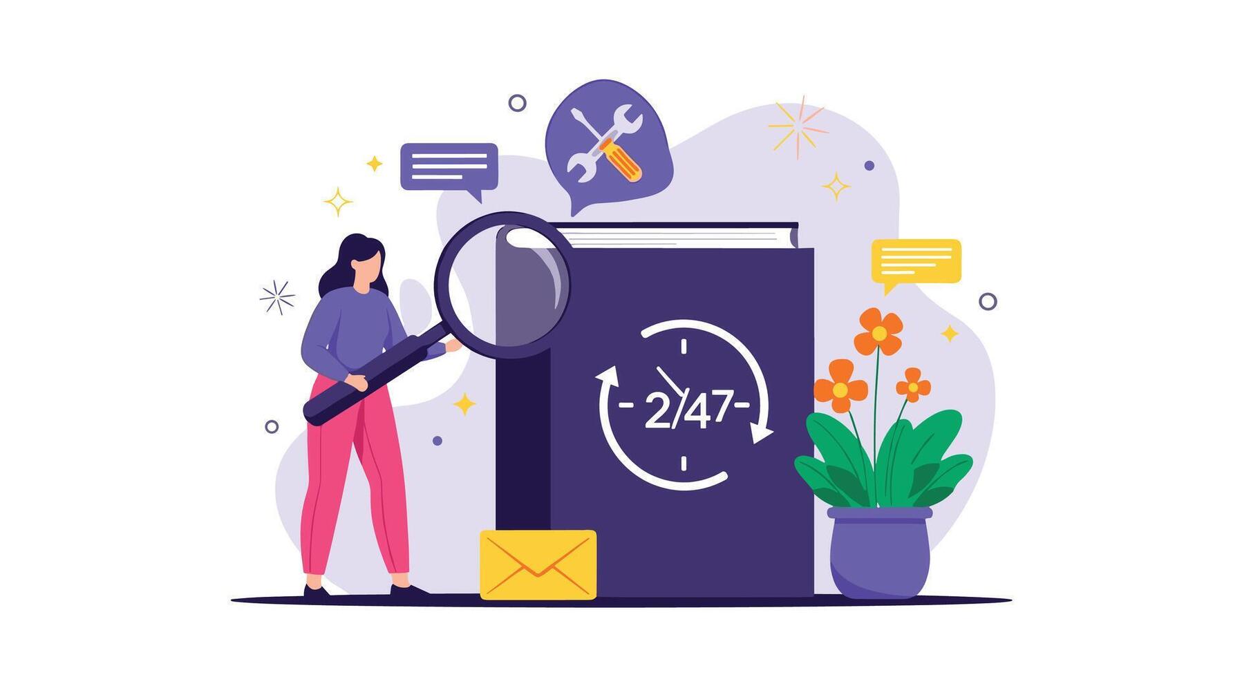 Effective 24 7 Customer Service How to Keep Your Customers Coming Back for More vector