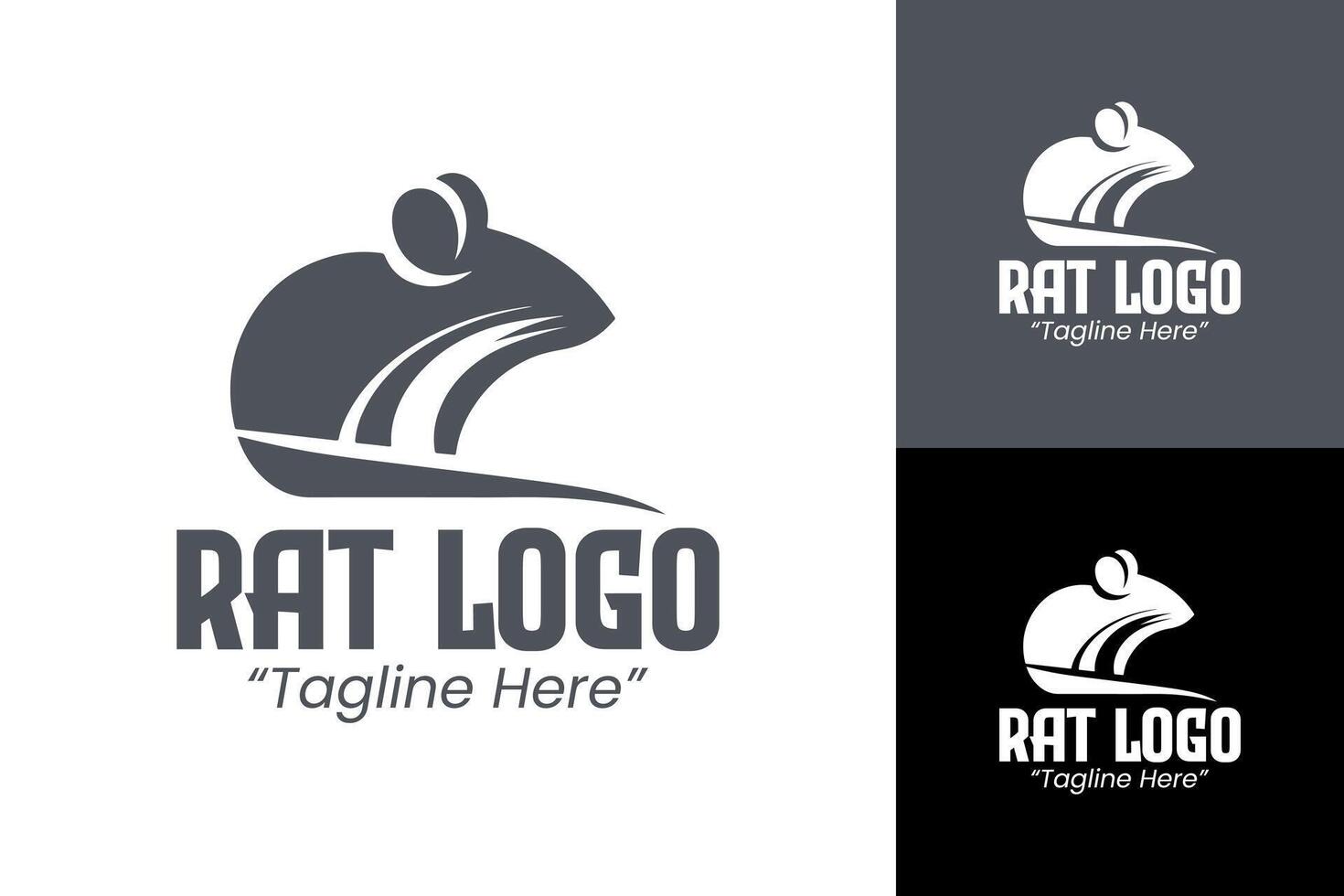 Professional and Simple Rat Logo for Business and Corporate Branding vector