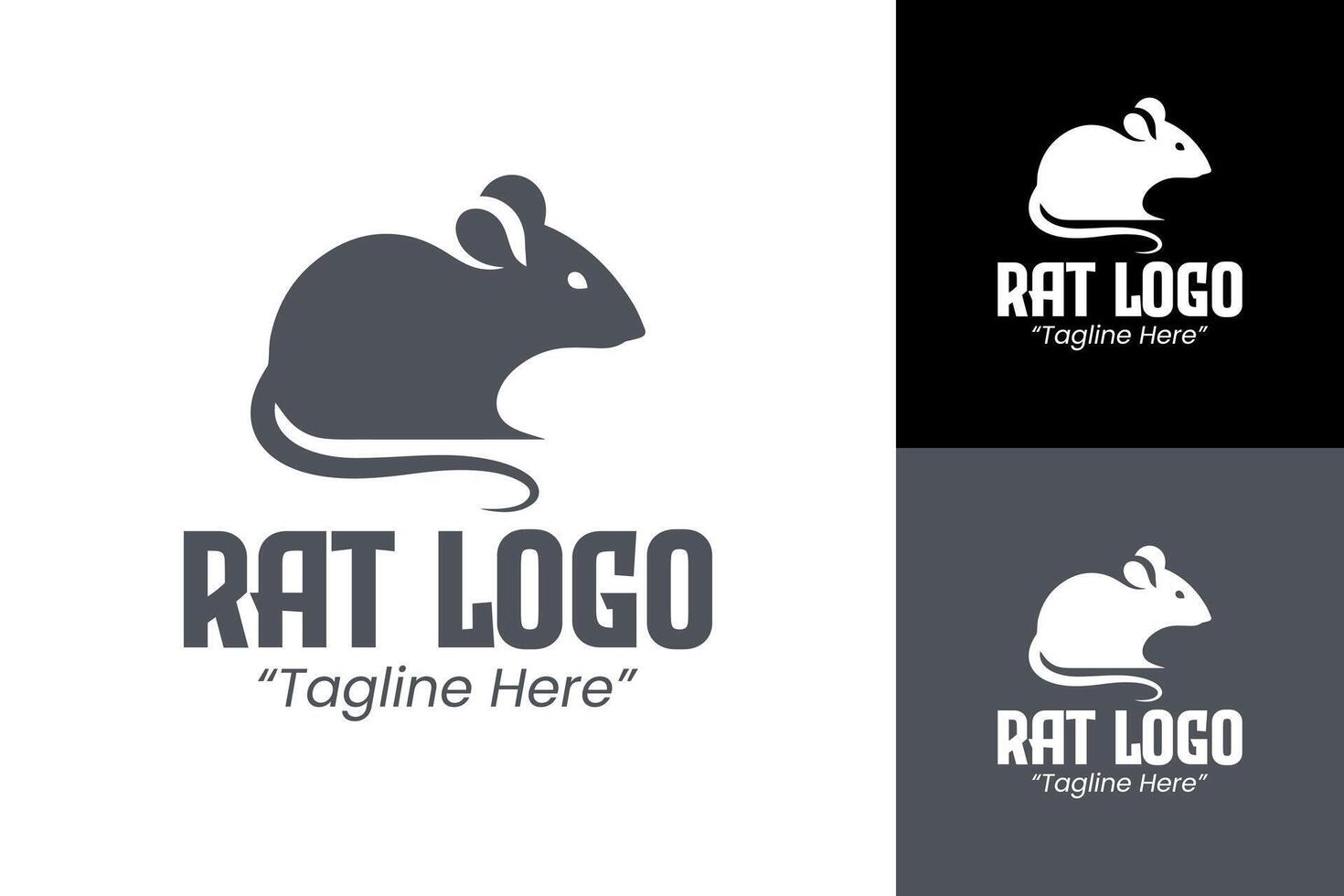 Elegant and Simple Rat Logo for Professional Business and Branding Identity vector
