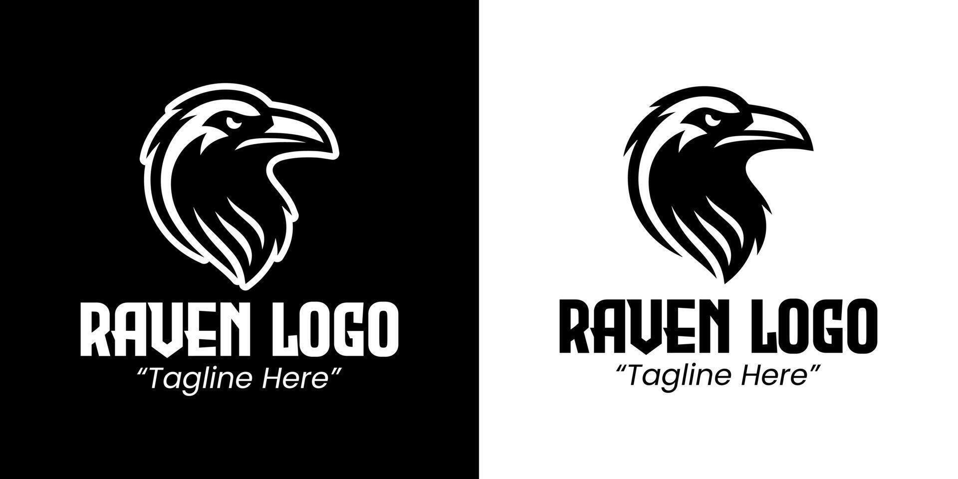 Stylish and Professional Raven Logo Design for Company Branding vector