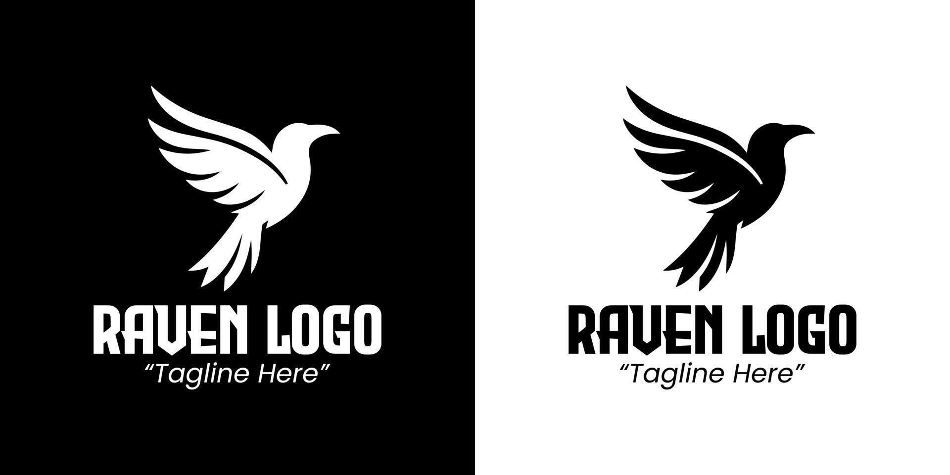 Modern Raven Logo for Business and Branding Solutions vector