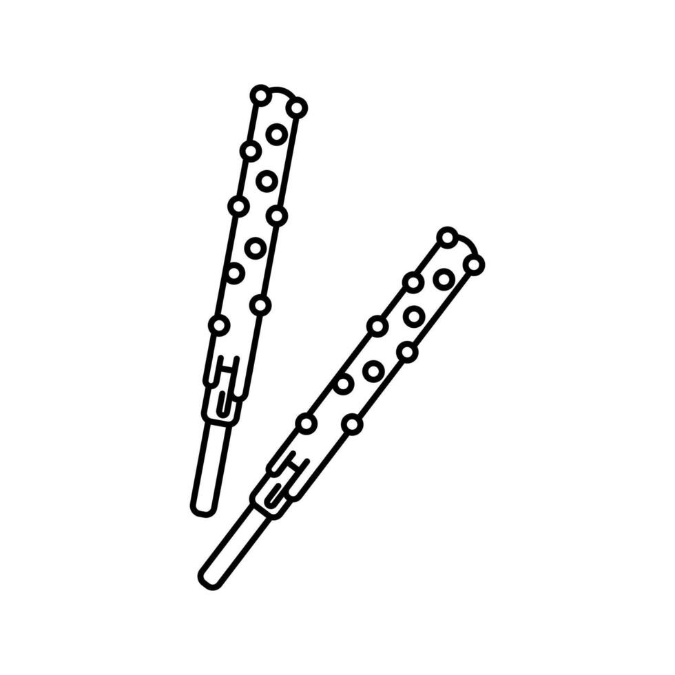 White Chocolate Stick Outline style, biscuit sticks dipped in white chocolate with choco chips, perfect for desserts and snack branding. vector