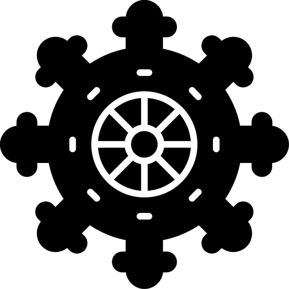 Ship Rudder Navigation Symbol vector