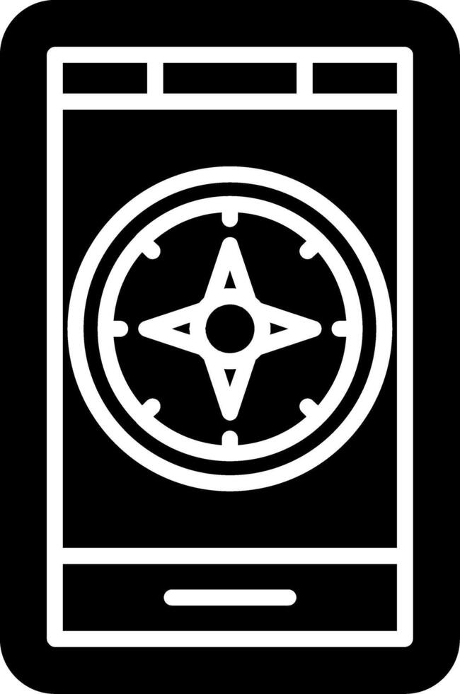 Compass with Cardinal Points vector