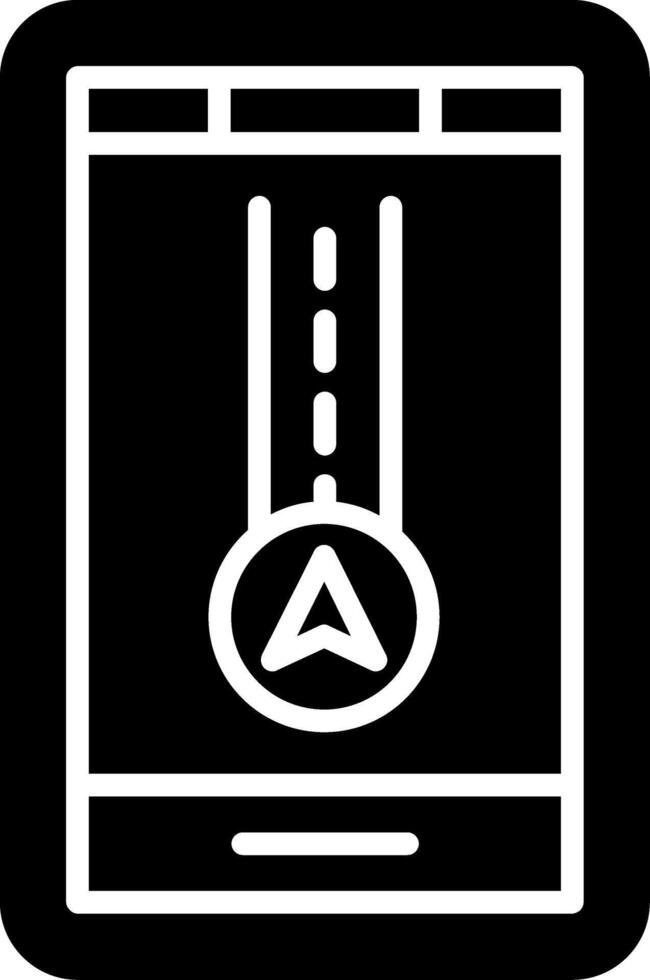 GPS Map Path Indicator vector