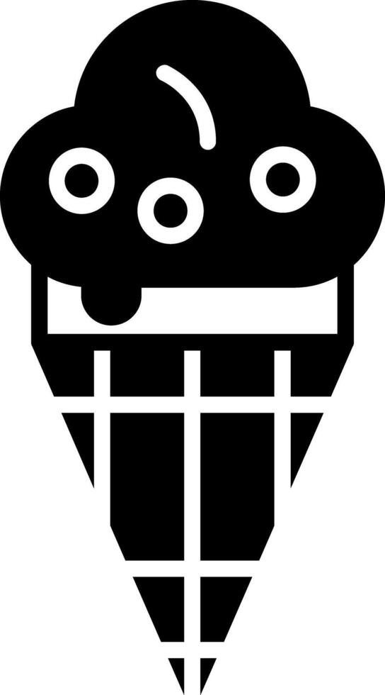 Ice Cream Cone Dessert Icon vector