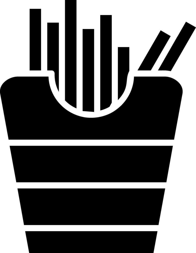 French Fries Box Snack vector