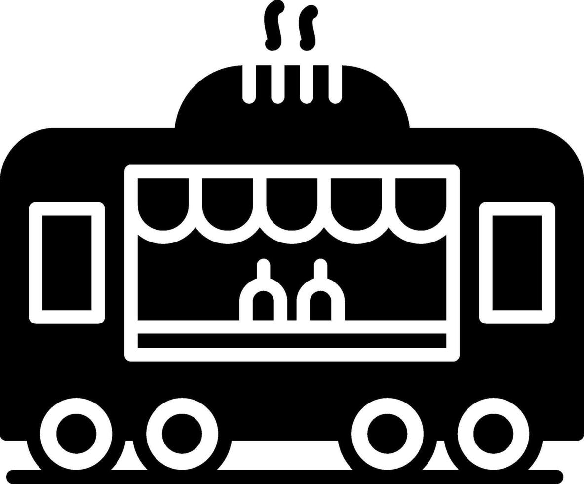 Double Axle Food Truck vector
