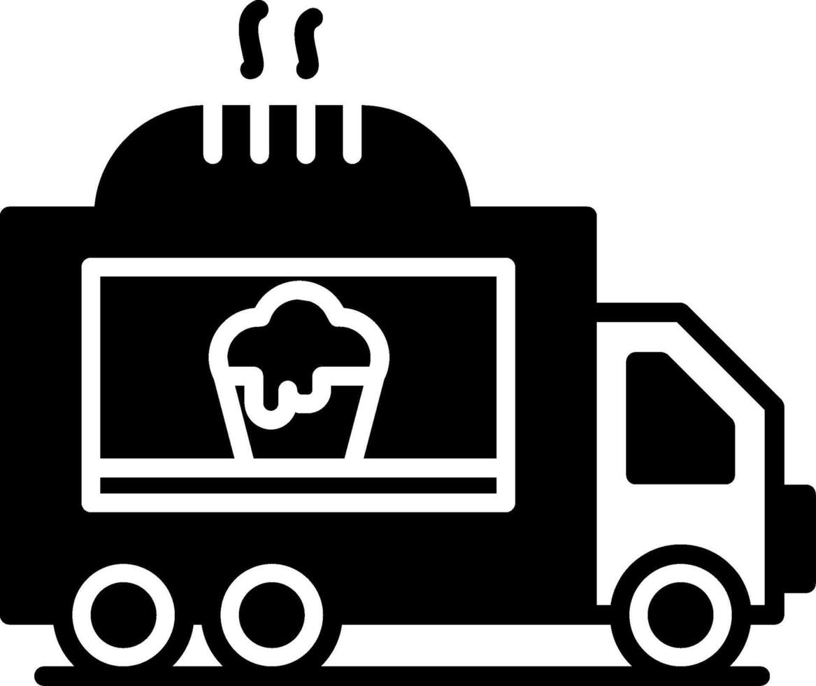 Food Truck with Menu Board vector