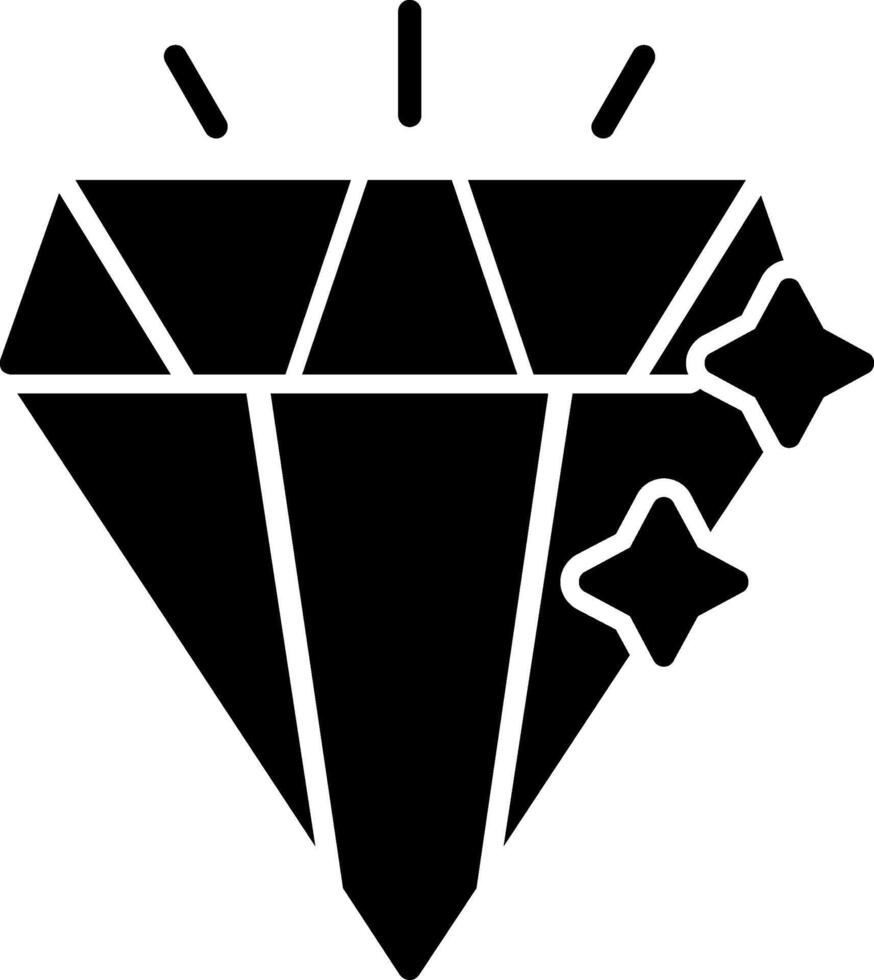 Shiny Diamond Luxury Icon vector