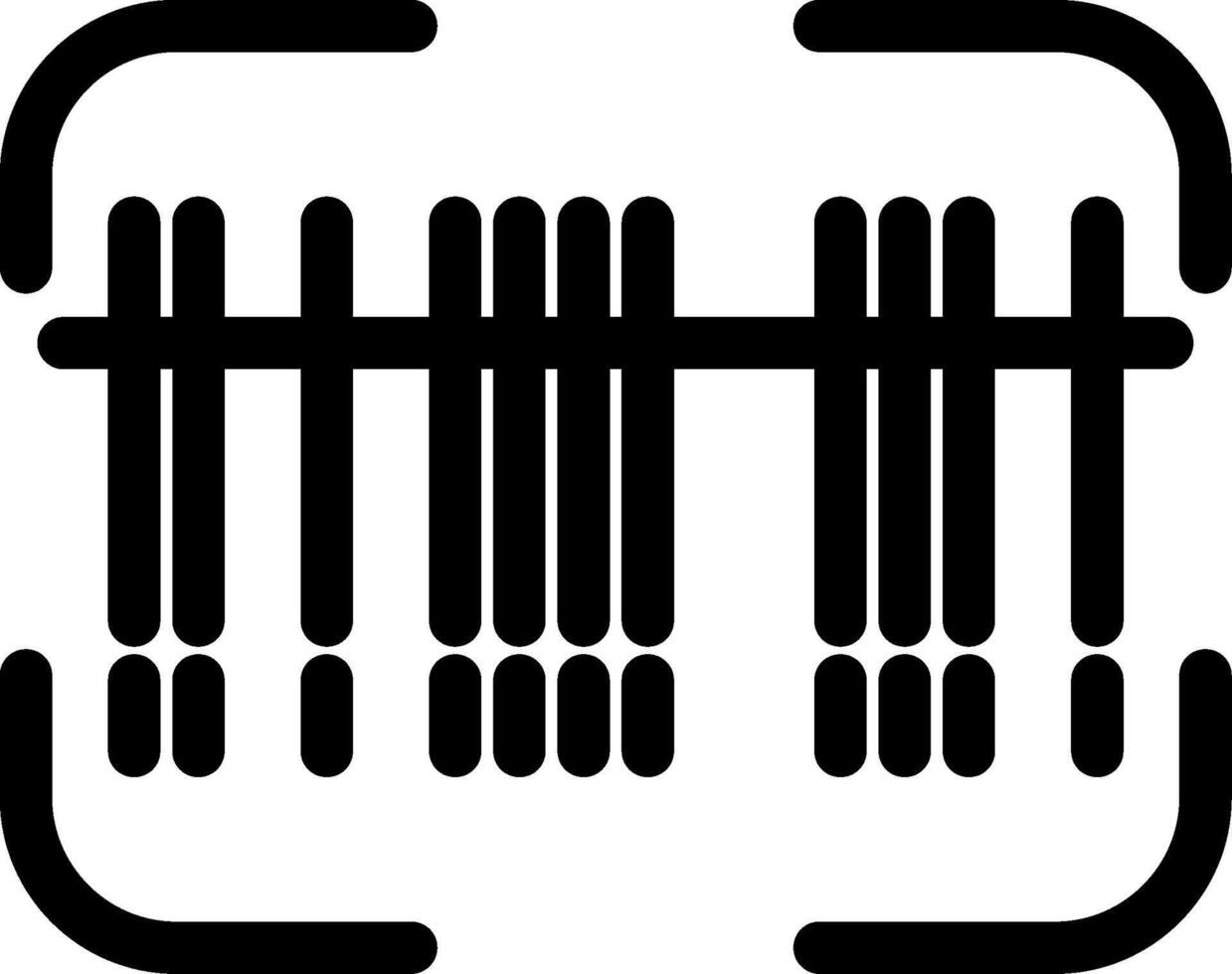 Retail Barcode Scanner Code vector