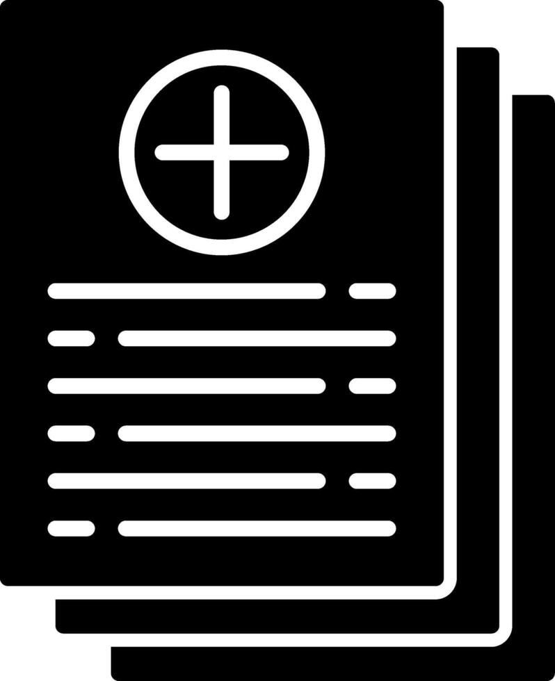 Organized Medical Records Folder vector