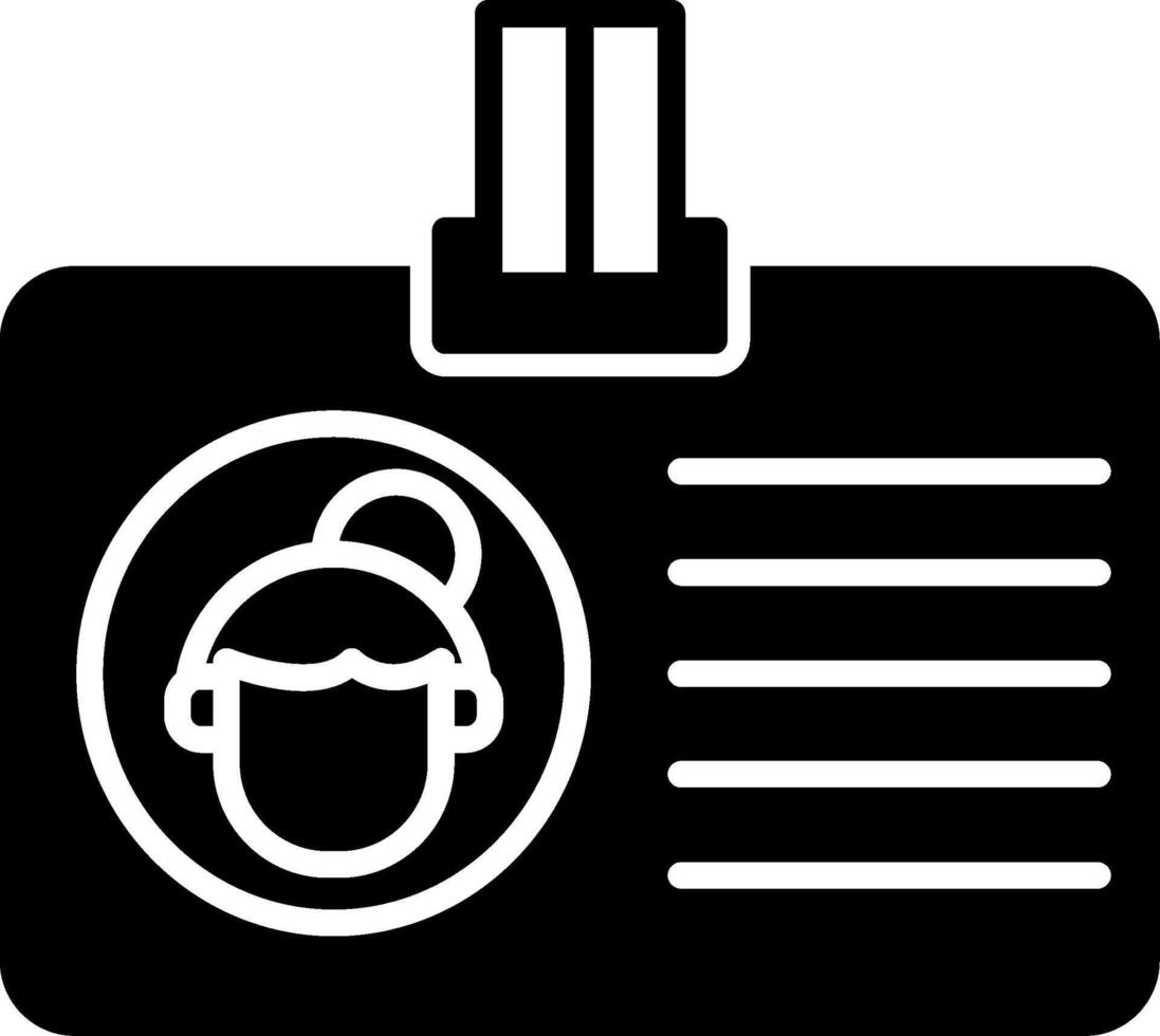 Hospital ID Badge with Clip vector