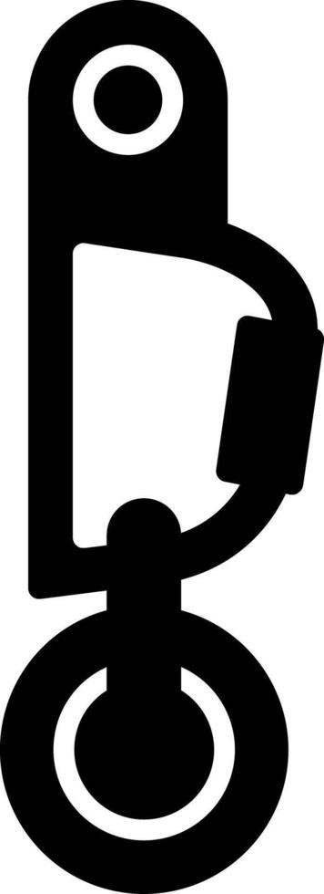 Fixed Wall Bolt for Climbing Routes vector