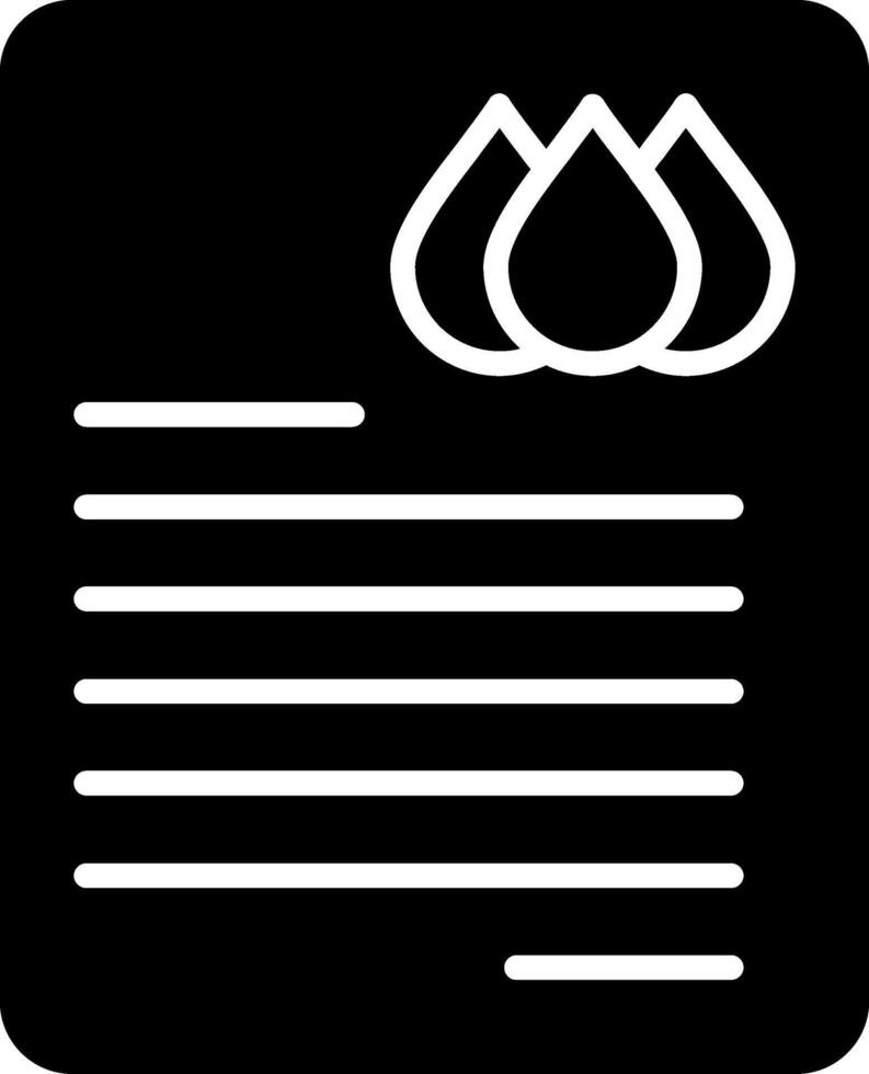 Monthly Household Water Utility Bill vector