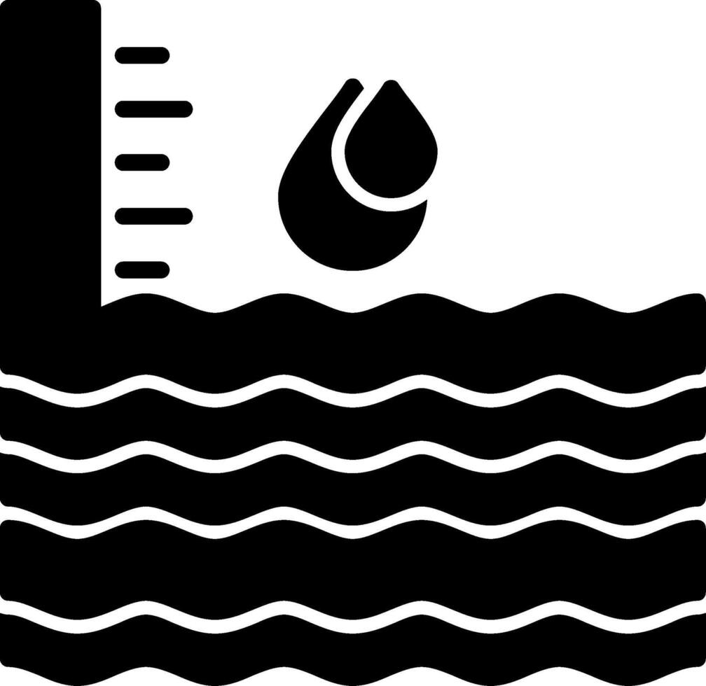 Rising Sea Level Climate Impact vector