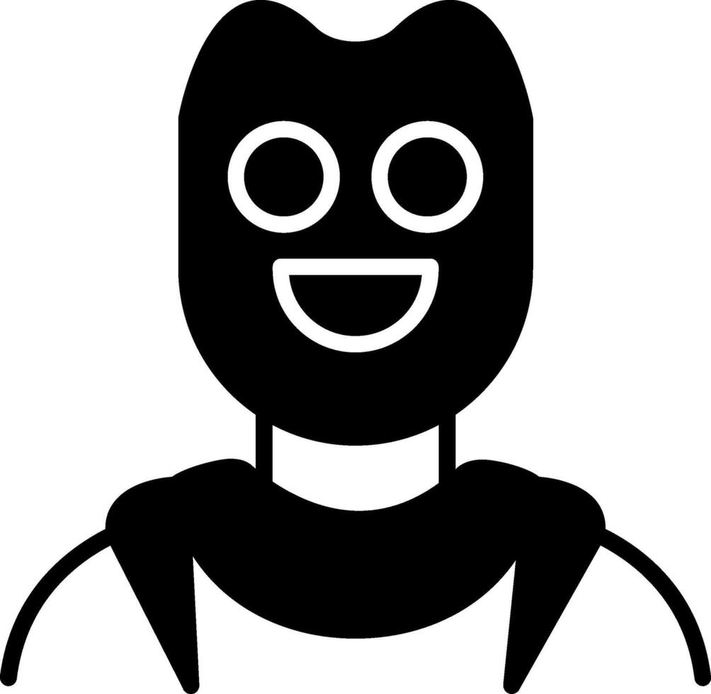 Anonymous Male Silhouette Bust vector