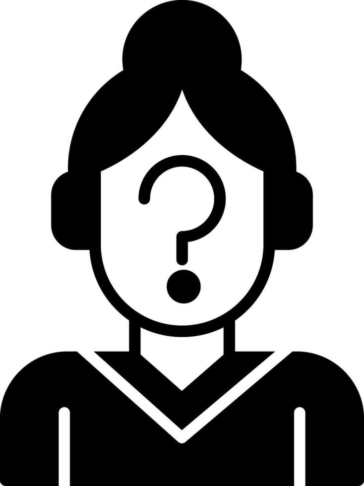 Anonymous Female Identity Symbol vector