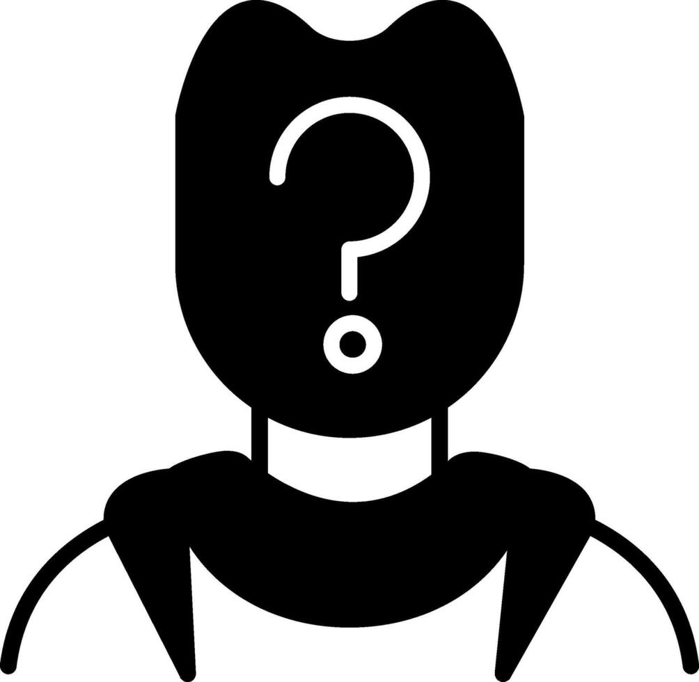 Shaded Man Profile Without Details vector