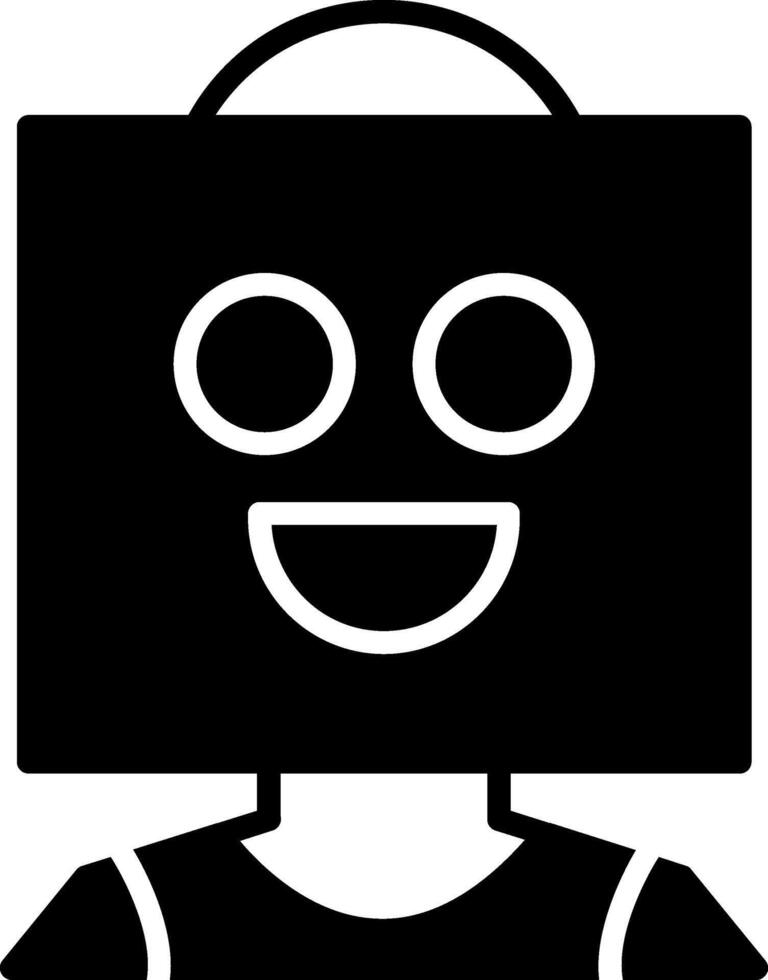 No Identity Male Face Shadow vector