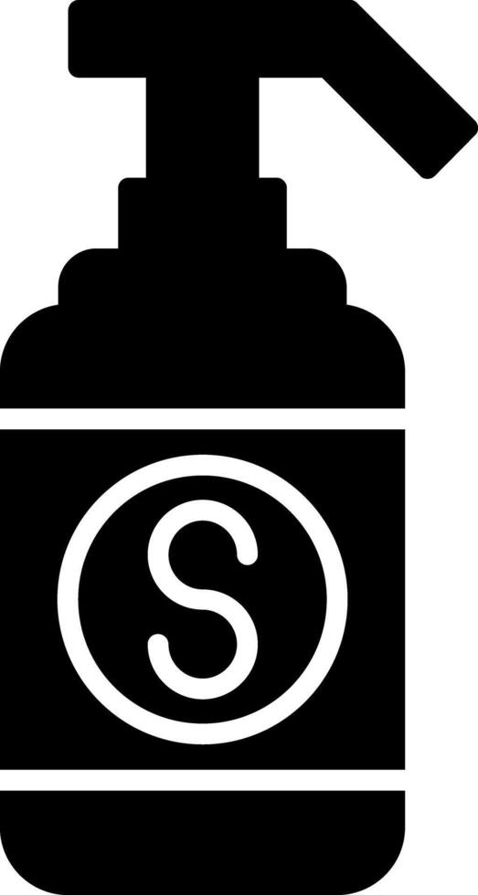 Strengthening Herbal Shampoo Bottle vector