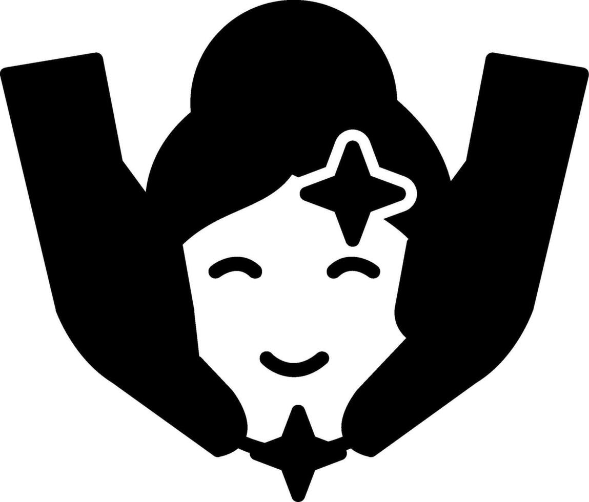 Deep Facial Massage Therapy vector