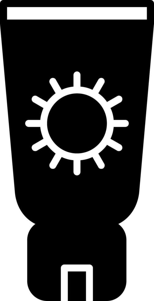 SPF Sunscreen Application Icon vector