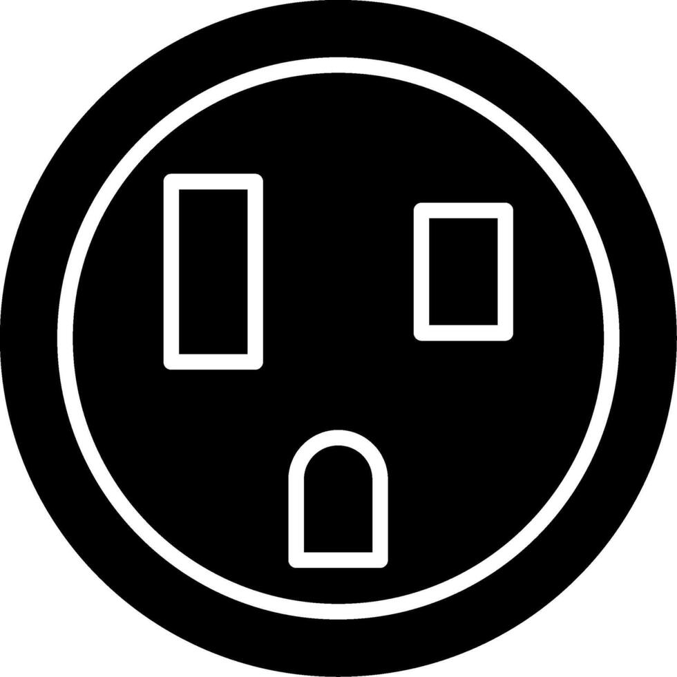 Shockproof Electrical Wall Socket vector
