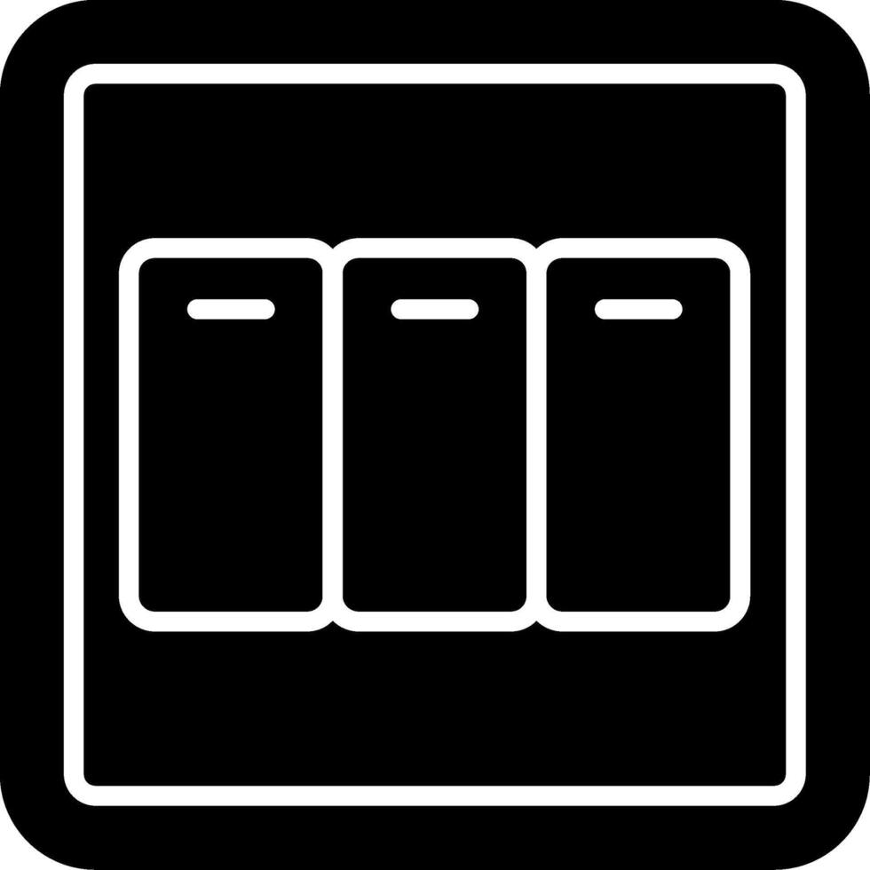 Functional Electrical Control Buttons vector