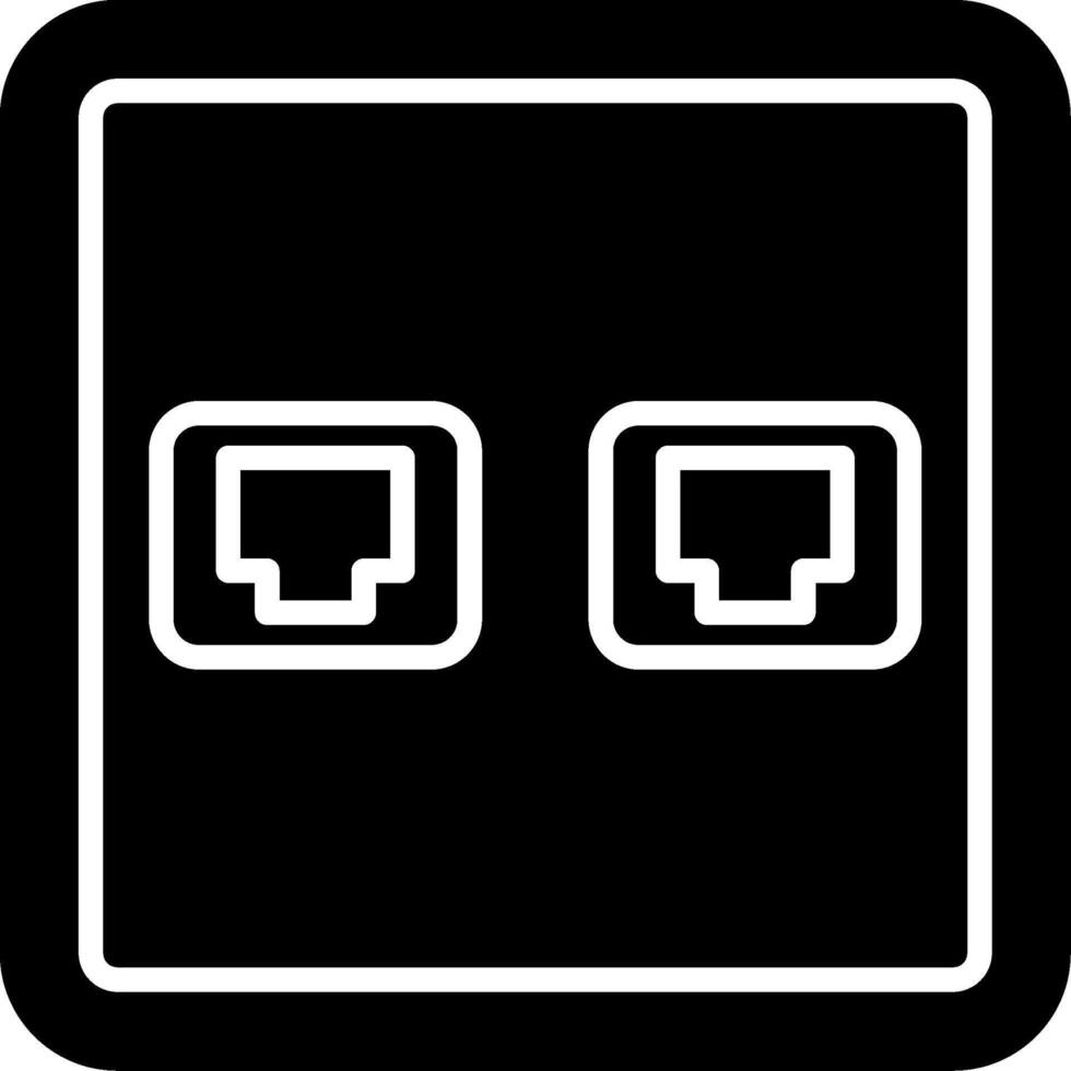 Digital Data Communication Socket vector