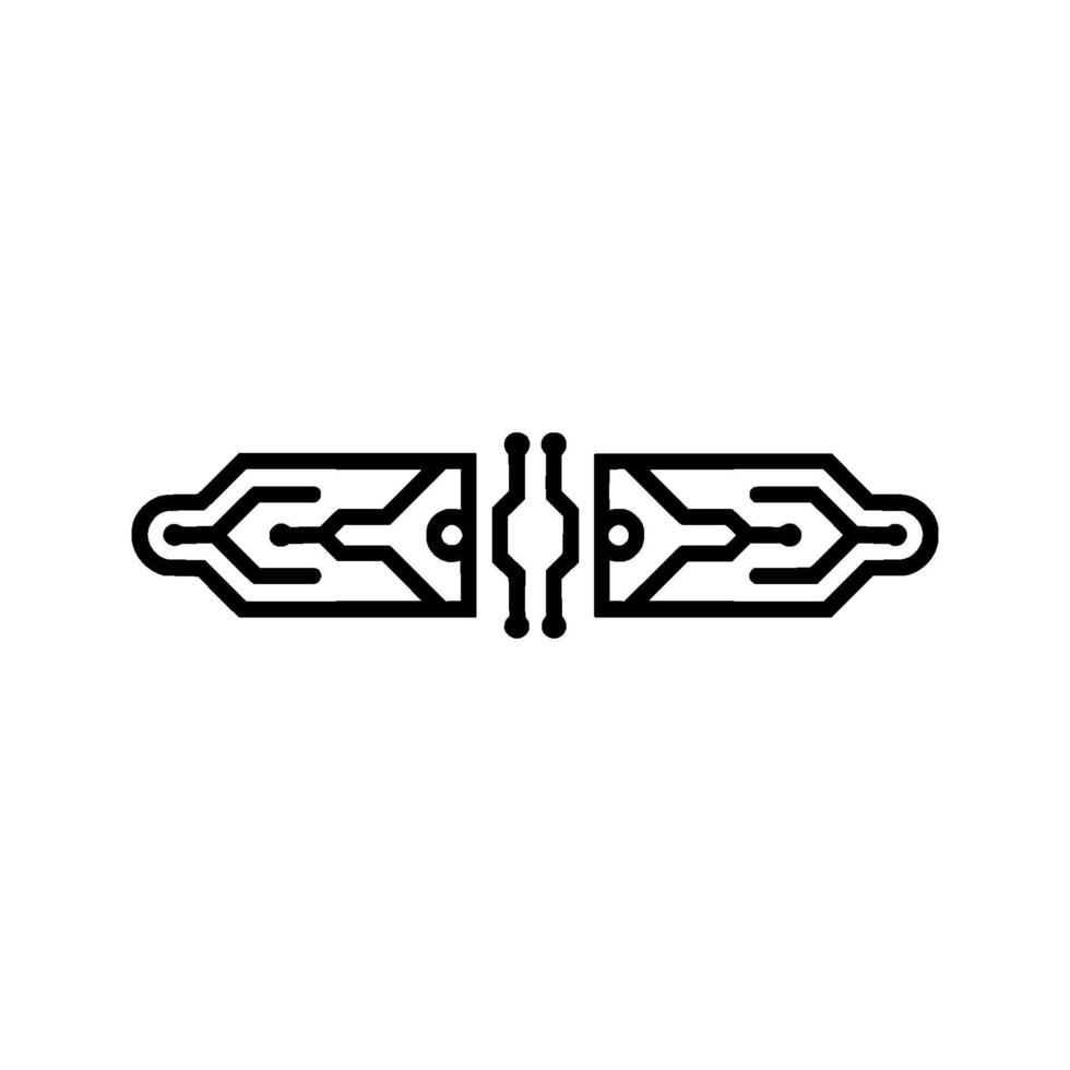 Abstract Circuit Board Minimalist , Connection Symbol vector
