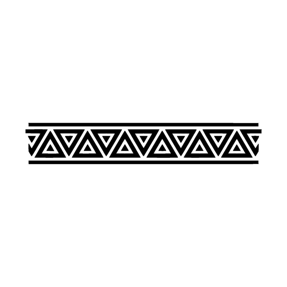 Geometric Triangle Border Black and White, Minimalist vector