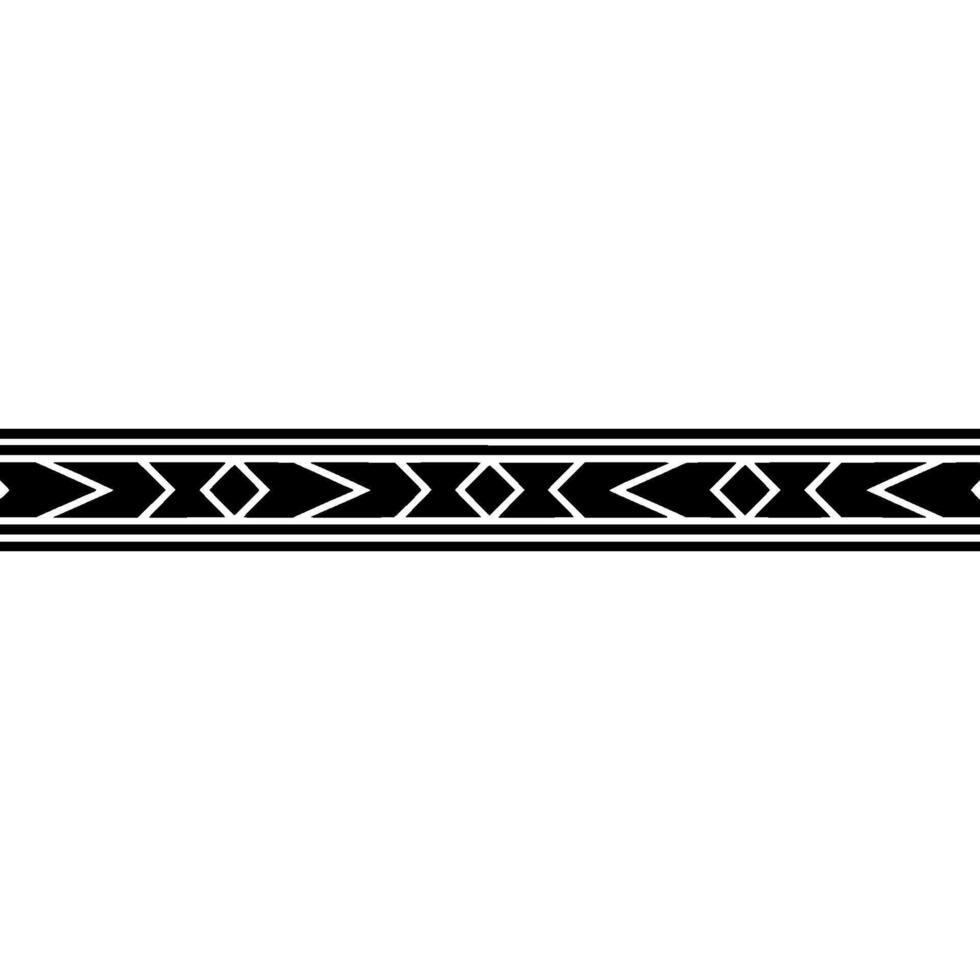 Abstract Geometric Border, Minimalist Decorative , Black White vector