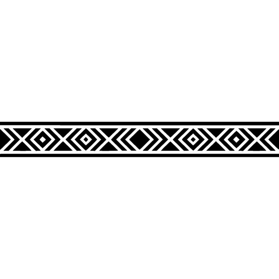 Geometric Patterned Border, Monochrome Element vector