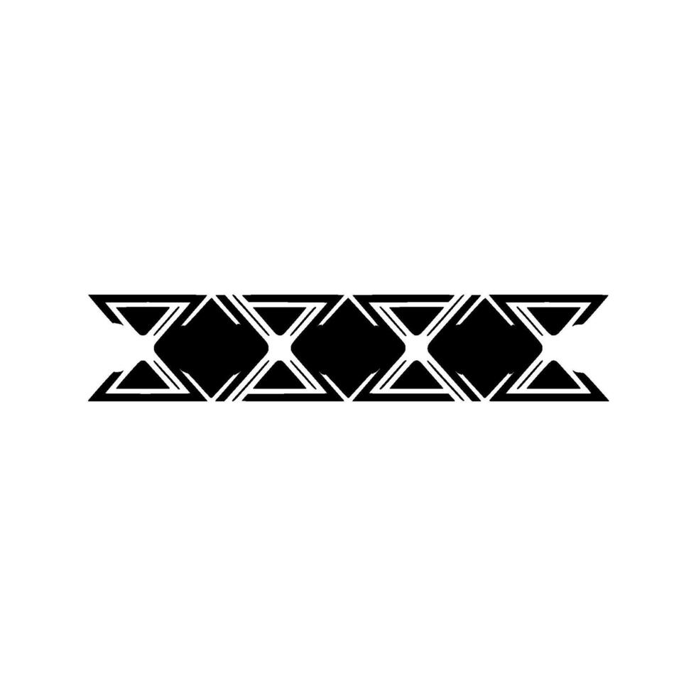 Geometric Black and White Pattern on White Background, Abstract vector