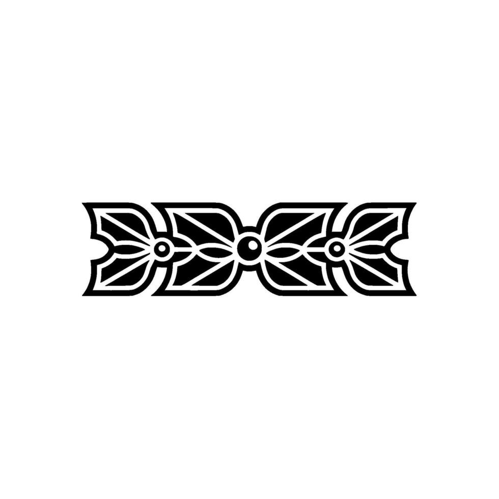 Elegant Black and White Ornamental Border Minimalist vector