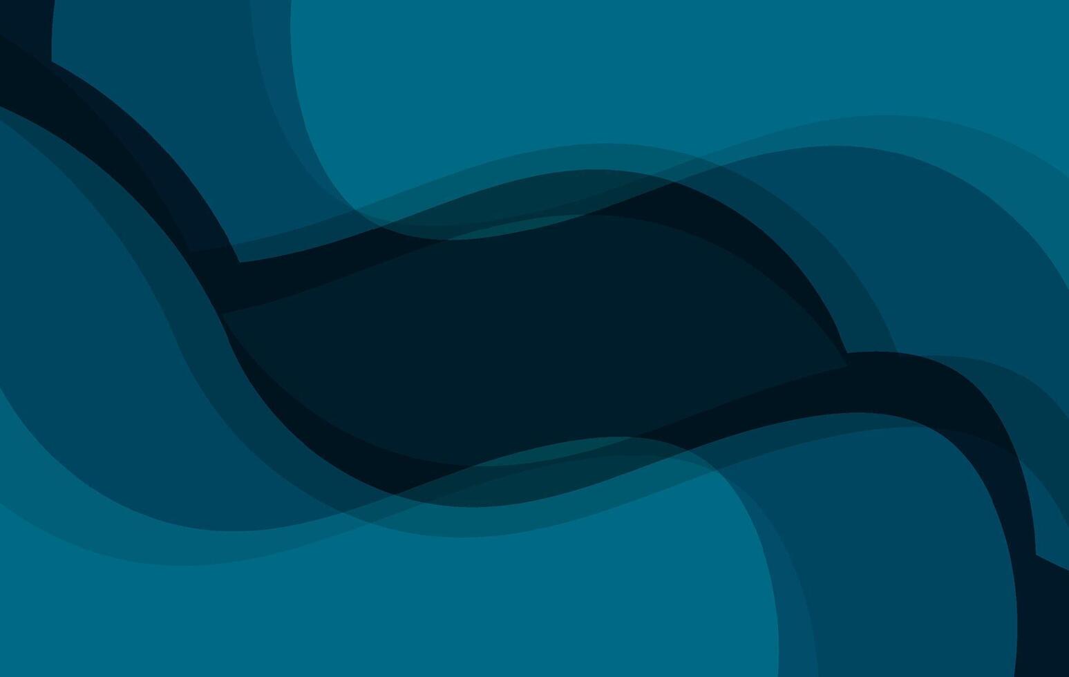 Abstract Flowing Waves in Teal and Dark Blue vector