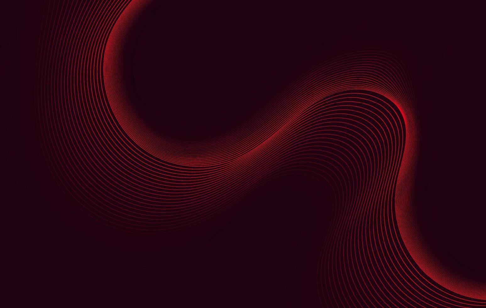Dark Red Abstract Wavy Lines Background with Smooth Flow vector