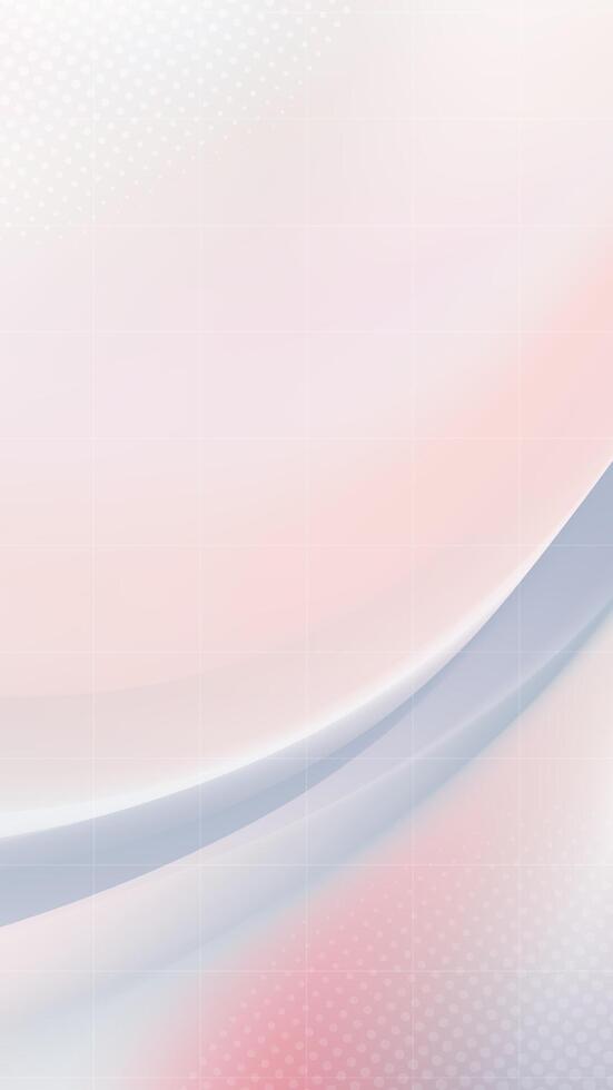 Vertical abstract background with flowing pink and white hues vector