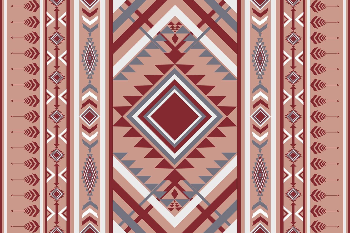 Vintage abstract geometric ethnic pattern design for cloth, wrapping, textile vector